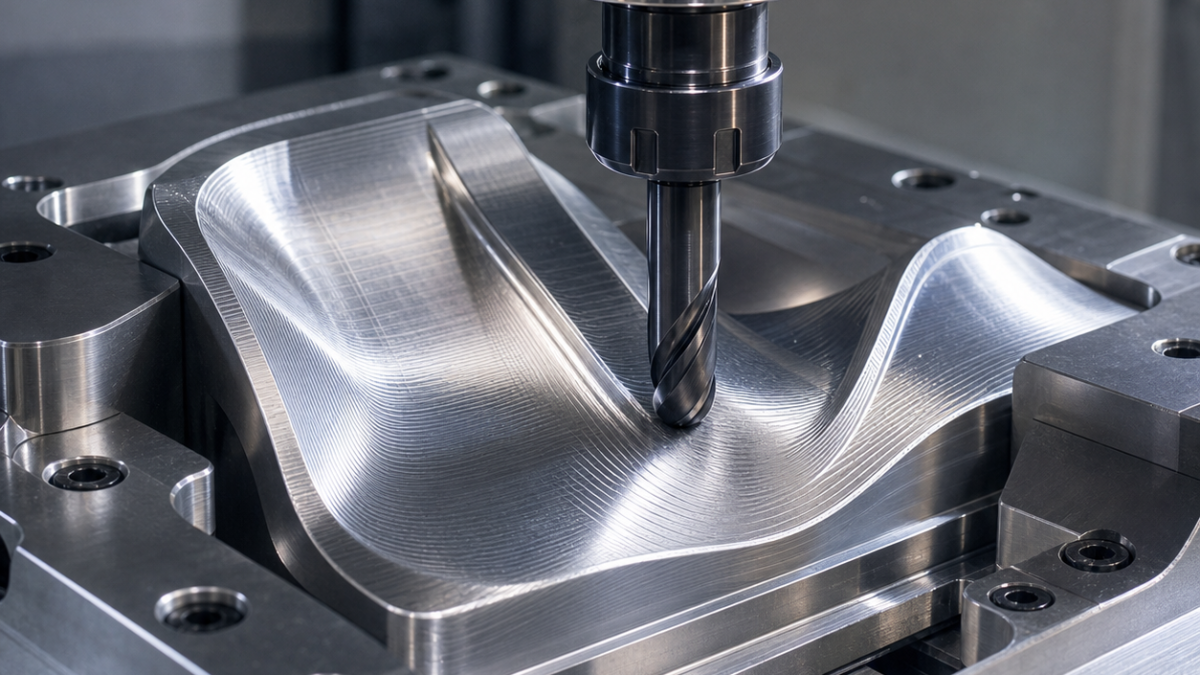 3D Contour CNC Machining: Ball Nose End Mill Step-Over and Surface Finish Control
